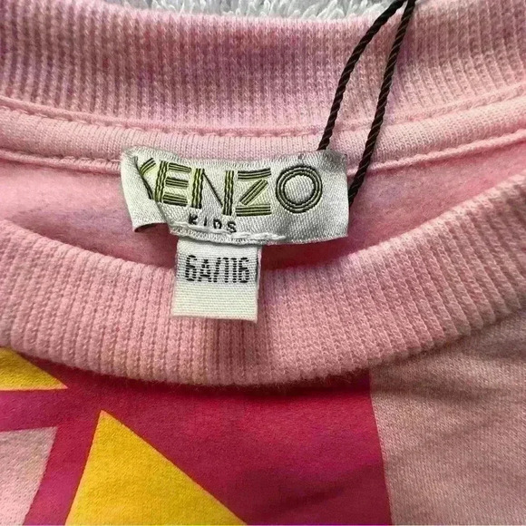 Net Kenzo sweatshirt size 6/116 color pink - Picture 7 of 7